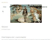 Tablet Screenshot of johnsundman.com